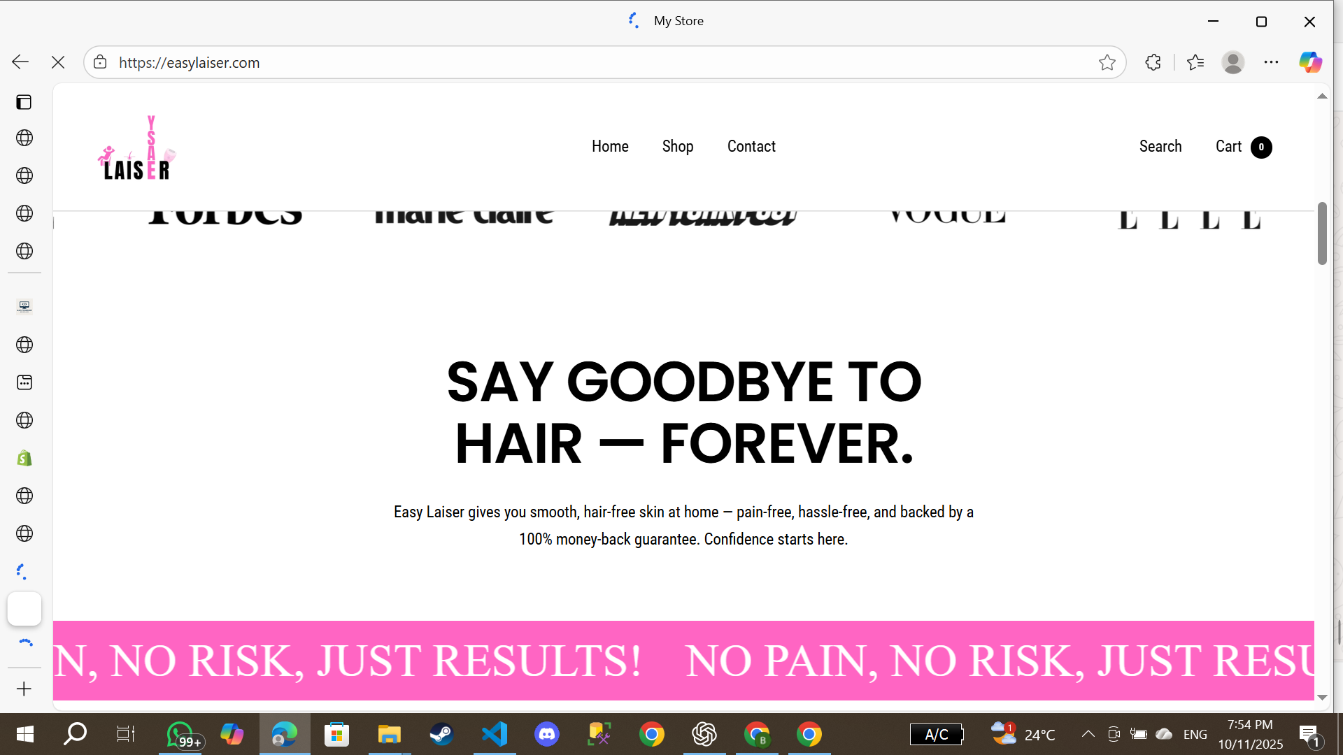Easy Laiser Website