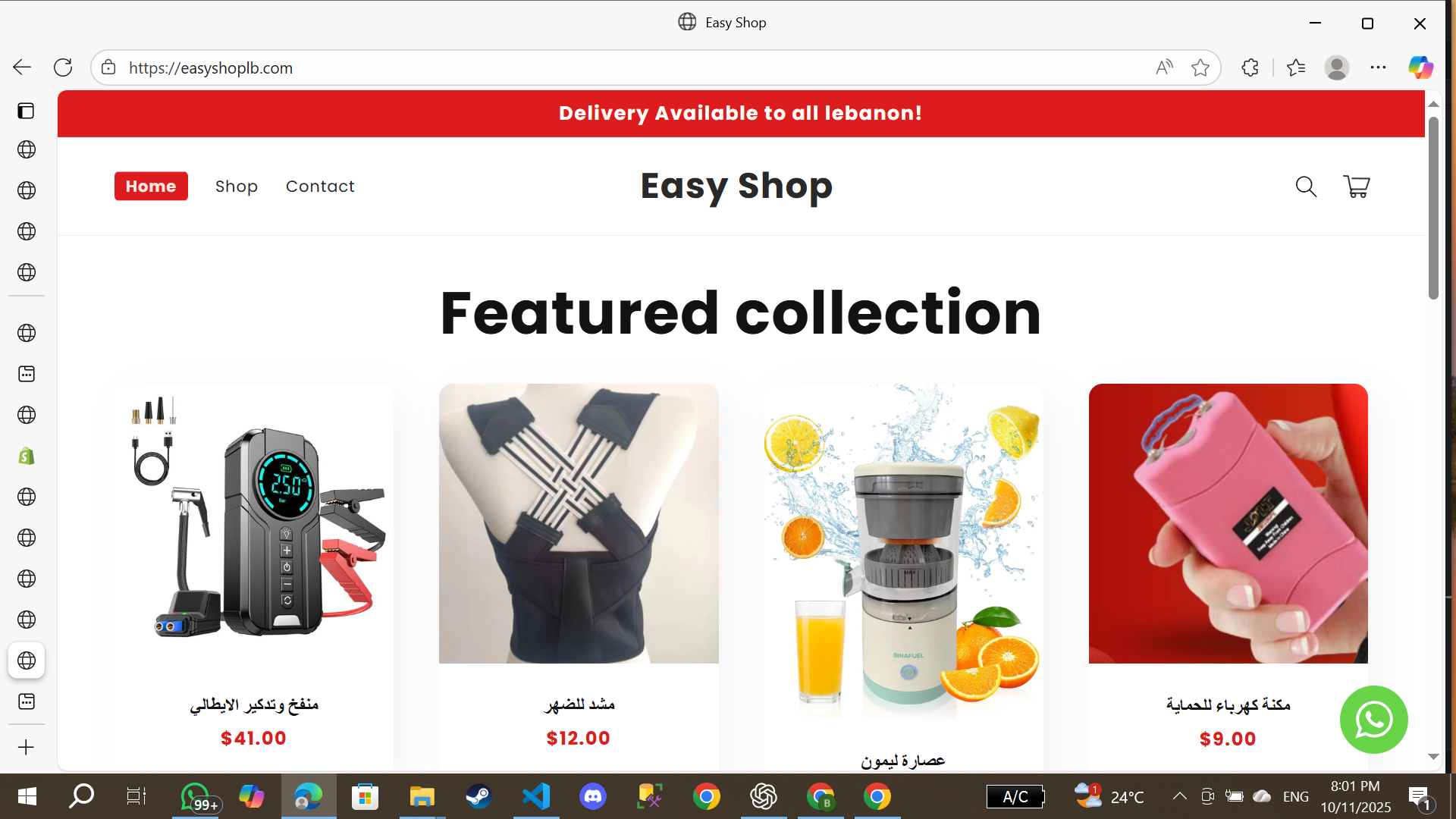 Easy Shop Website